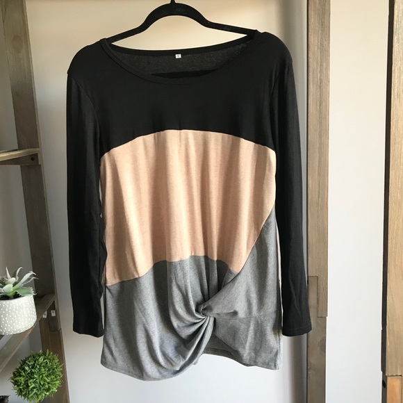 Tops - Color Block Long Sleeve